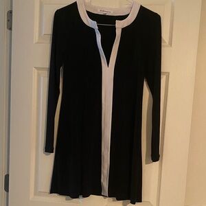 BCBGMaxAzria Black Dress with White Accents